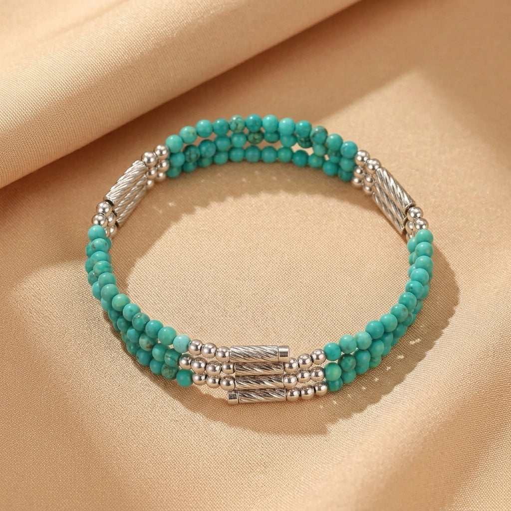 Bracelet Turquoise – Lueur d'Azur, Argent