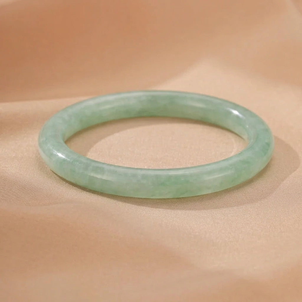 Bracelet Jonc Jade Vert – Envol Précieux