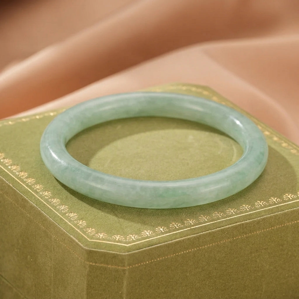 Bracelet Jonc Jade Vert – Envol Précieux