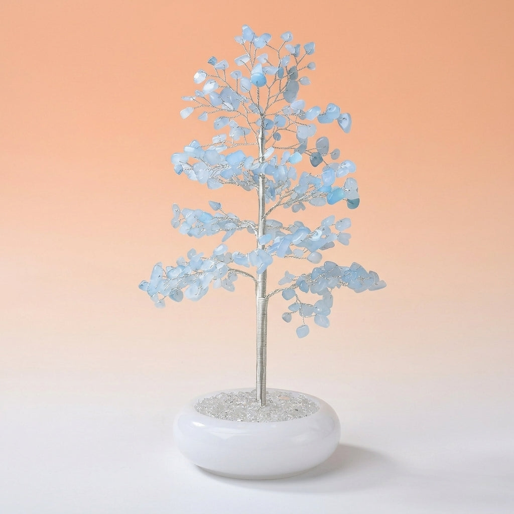 Arbre de Vie Aigue-marine – Sérénité Océanique