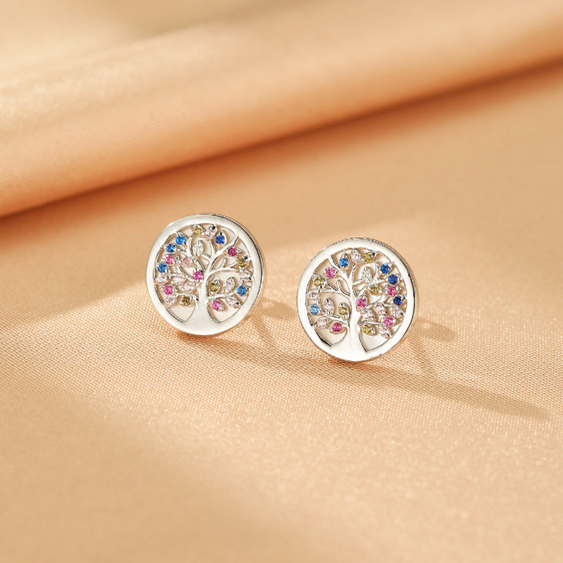 Tree of Life Earrings – Flourishing Life, Silver