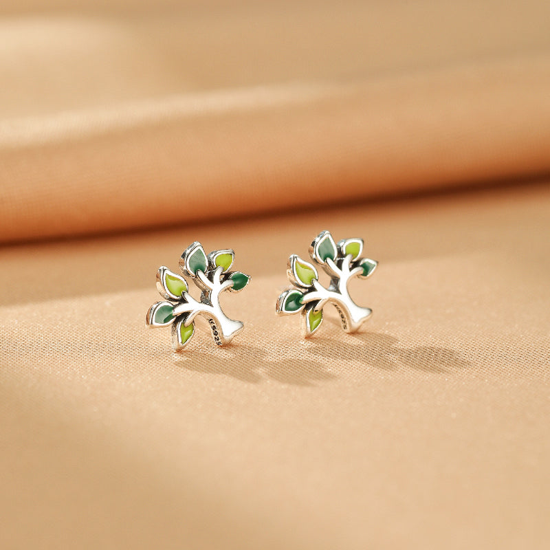Boucles d'Oreilles Arbre de Vie – Énergie de Vie, Argent