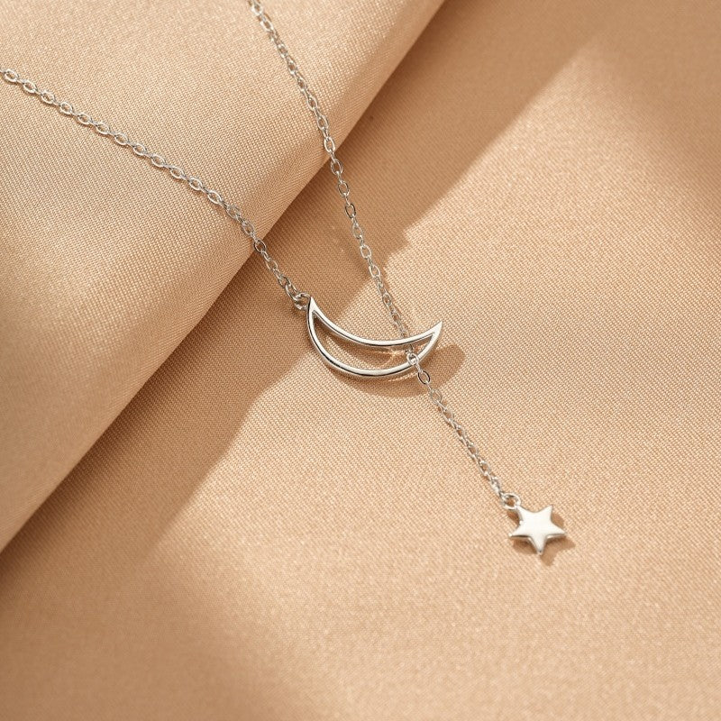 Collier Lune – Ciel Paisible Argent