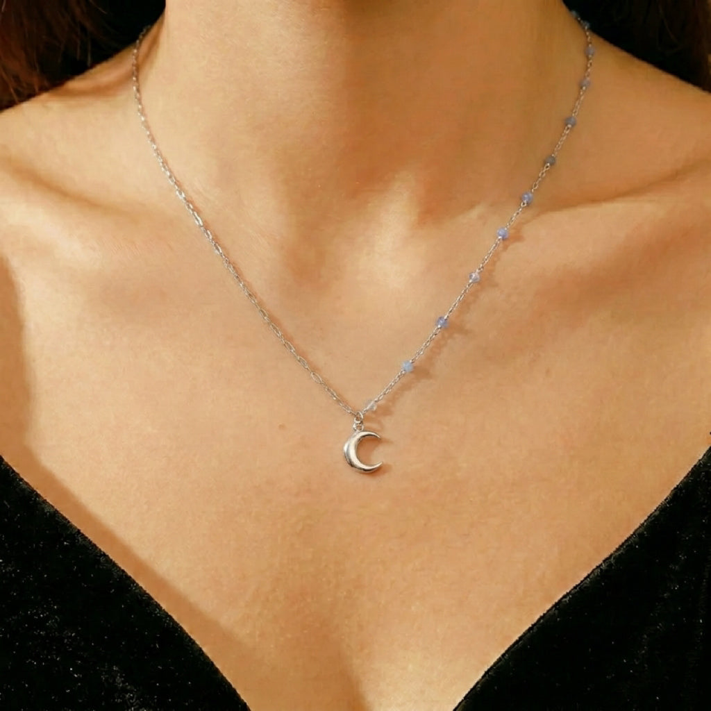 Collier Lune – Éveil Nocturne