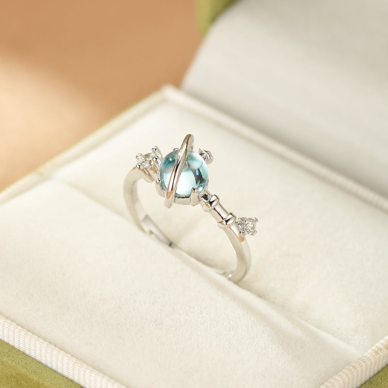 Bague Topaze – Univers Enchanté, Argent