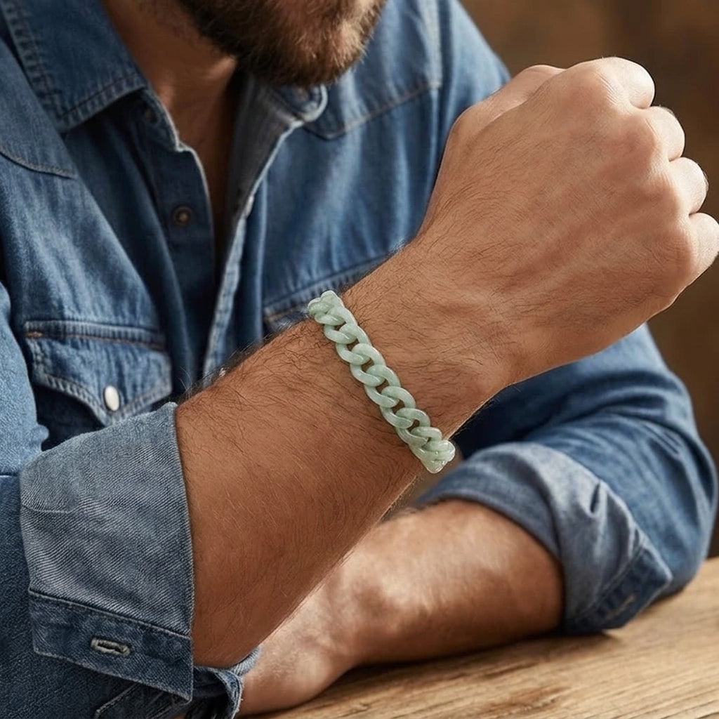 Bracelet Homme Jadéite – Maître des Éléments
