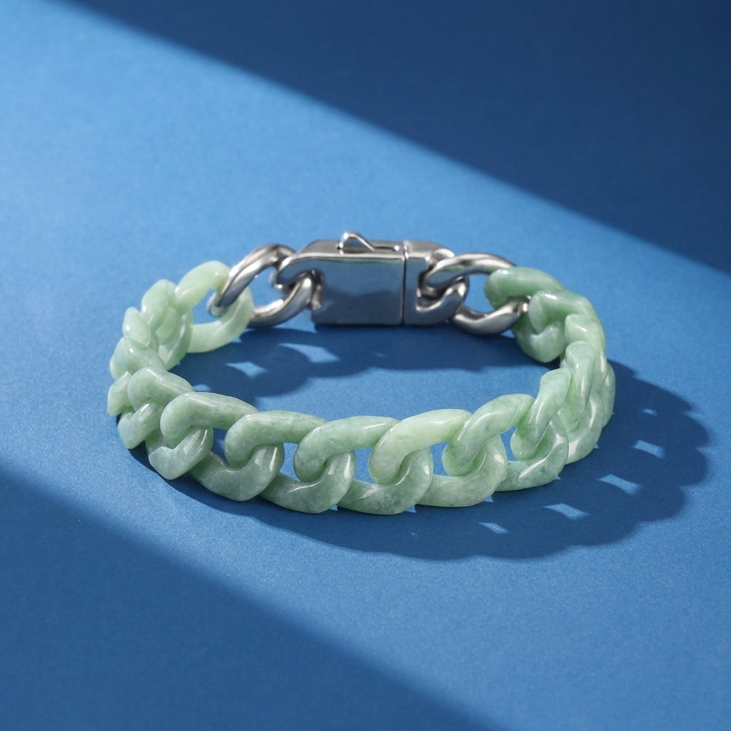 Bracelet Homme Jadeïte – Lignée Sacrée
