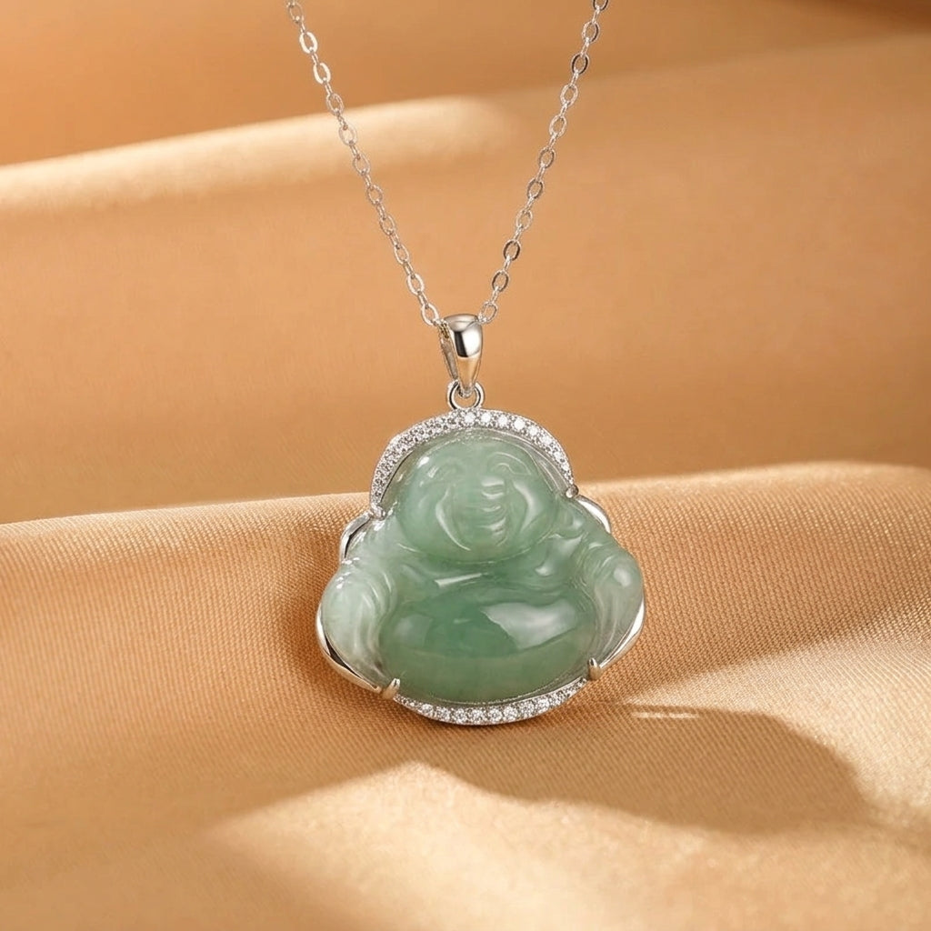 Collier Jadeïte – Tendresse Sauvage, Argent