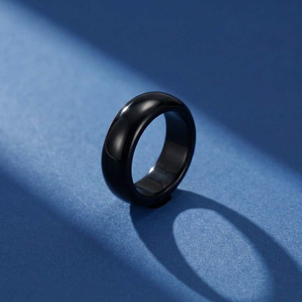 Bague Homme Jadéite Noire – Force Souveraine
