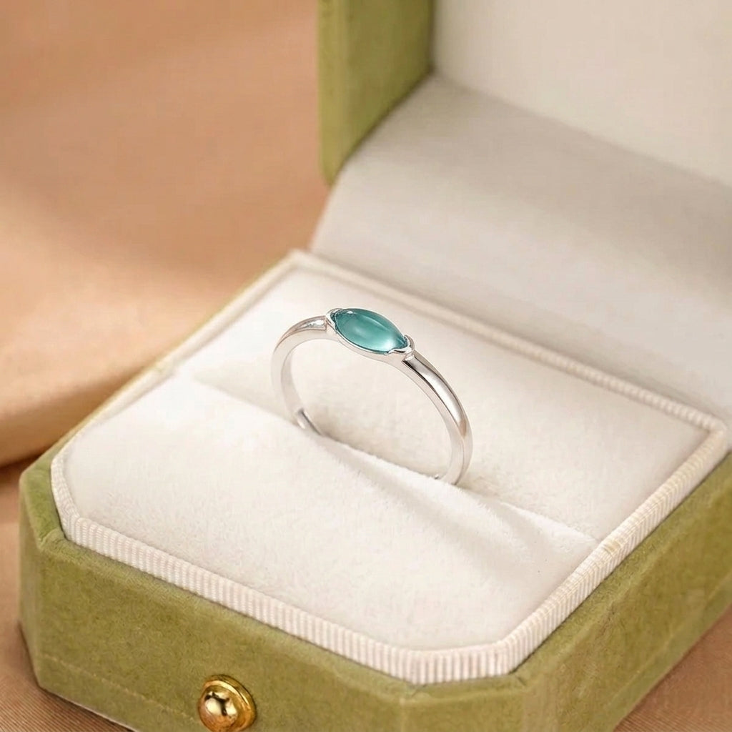 Bague Jadeïte – Harmonie de Jade, Argent