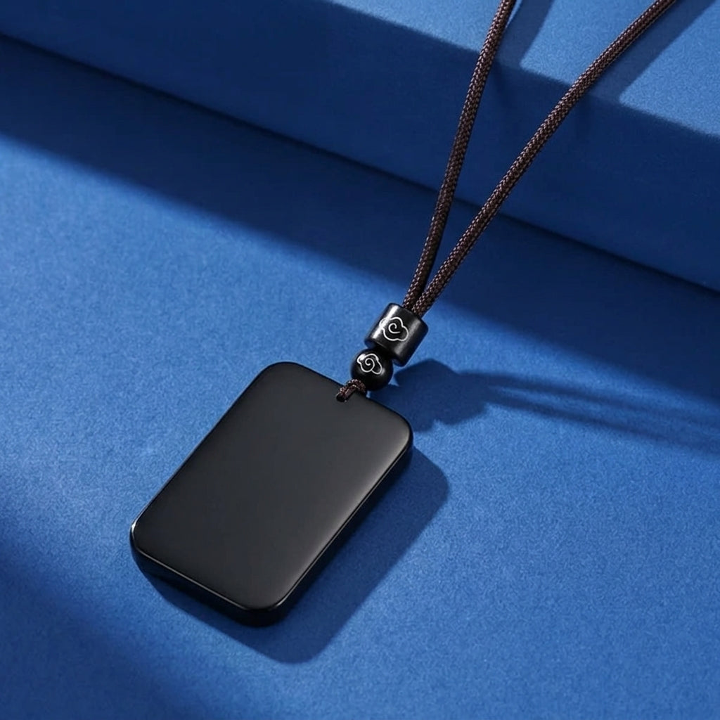 Collier Homme Jade Néphrite Noir – Esprit de Montagne