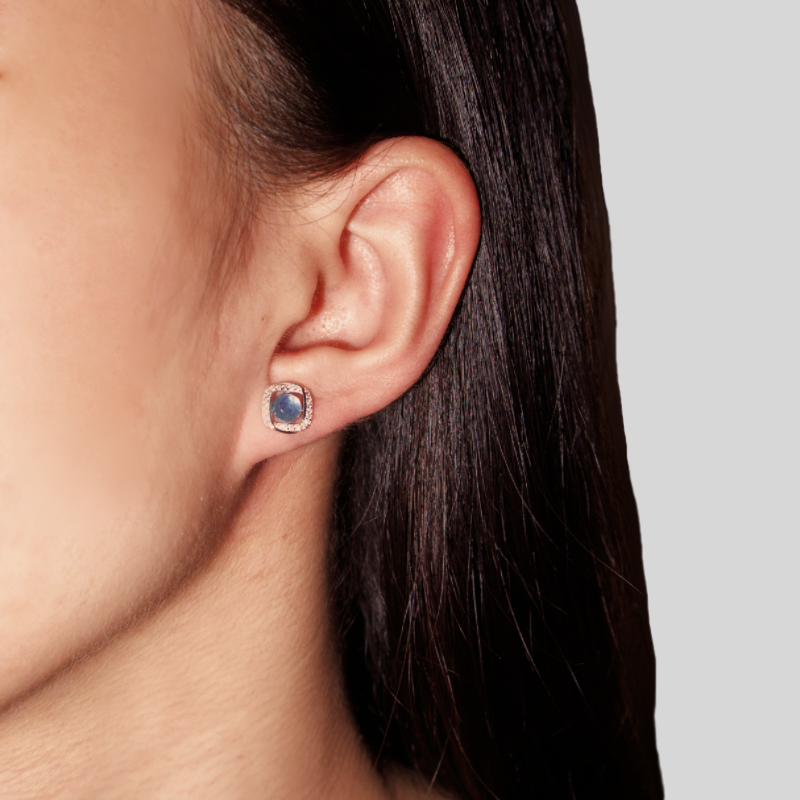 Boucles d'oreilles Aigue marine – Onde Marine, Argent