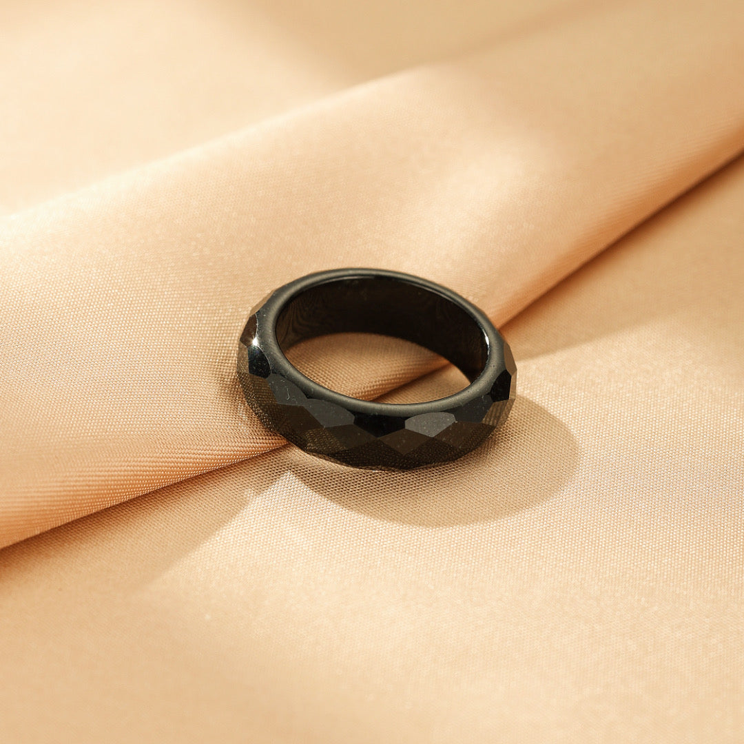 Bague Jade – Éclat Facetté