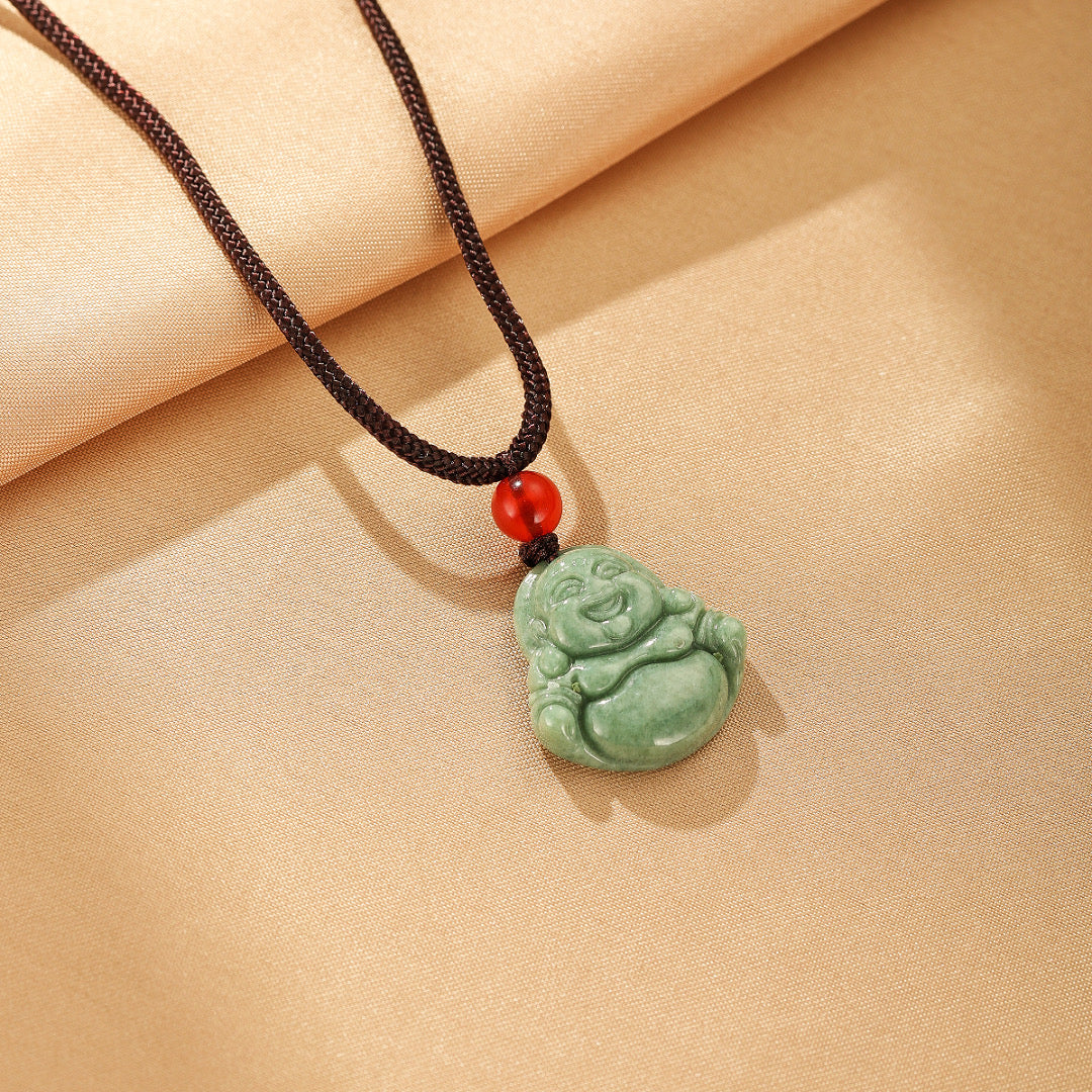 Collier Jade Néphrite – Sourire d'Éveil