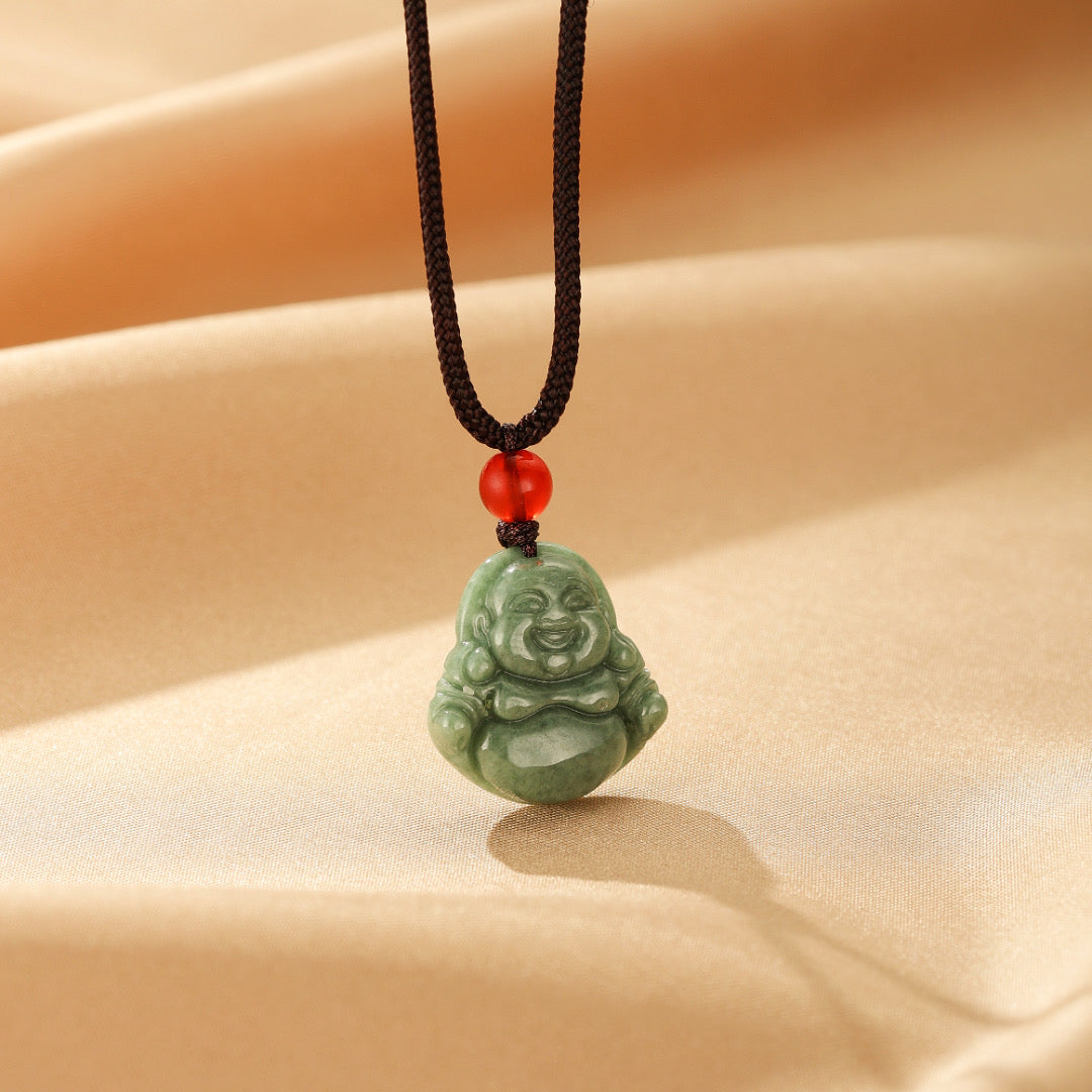 Collier Jade Néphrite – Sourire d'Éveil