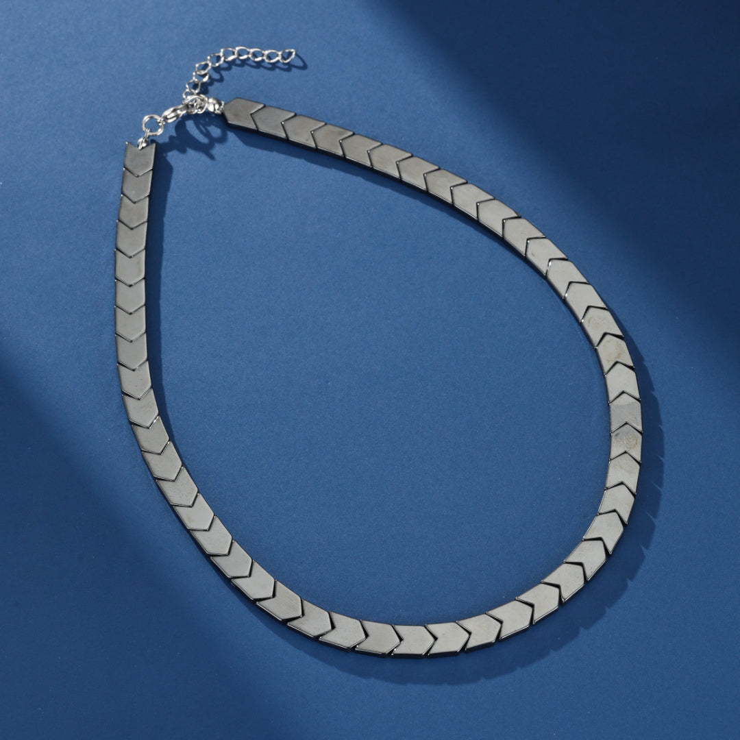 Collier Homme Hématite – Ligne Magnétique