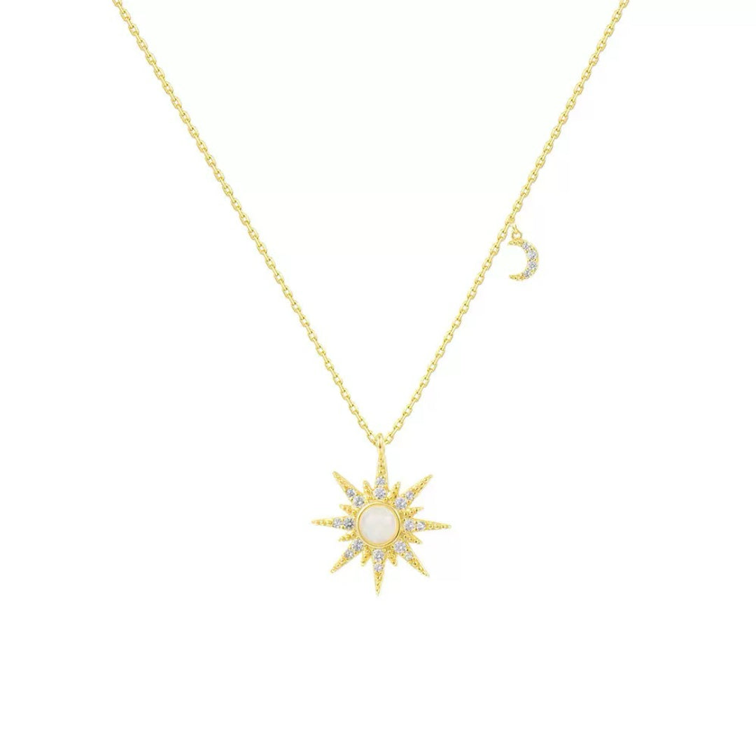 Collier Opale – Beauté Cosmique, Argent