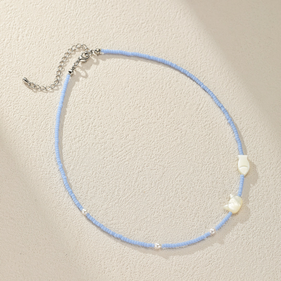 Collier Enfant Nacre et Perle– Mini Charms Magiques