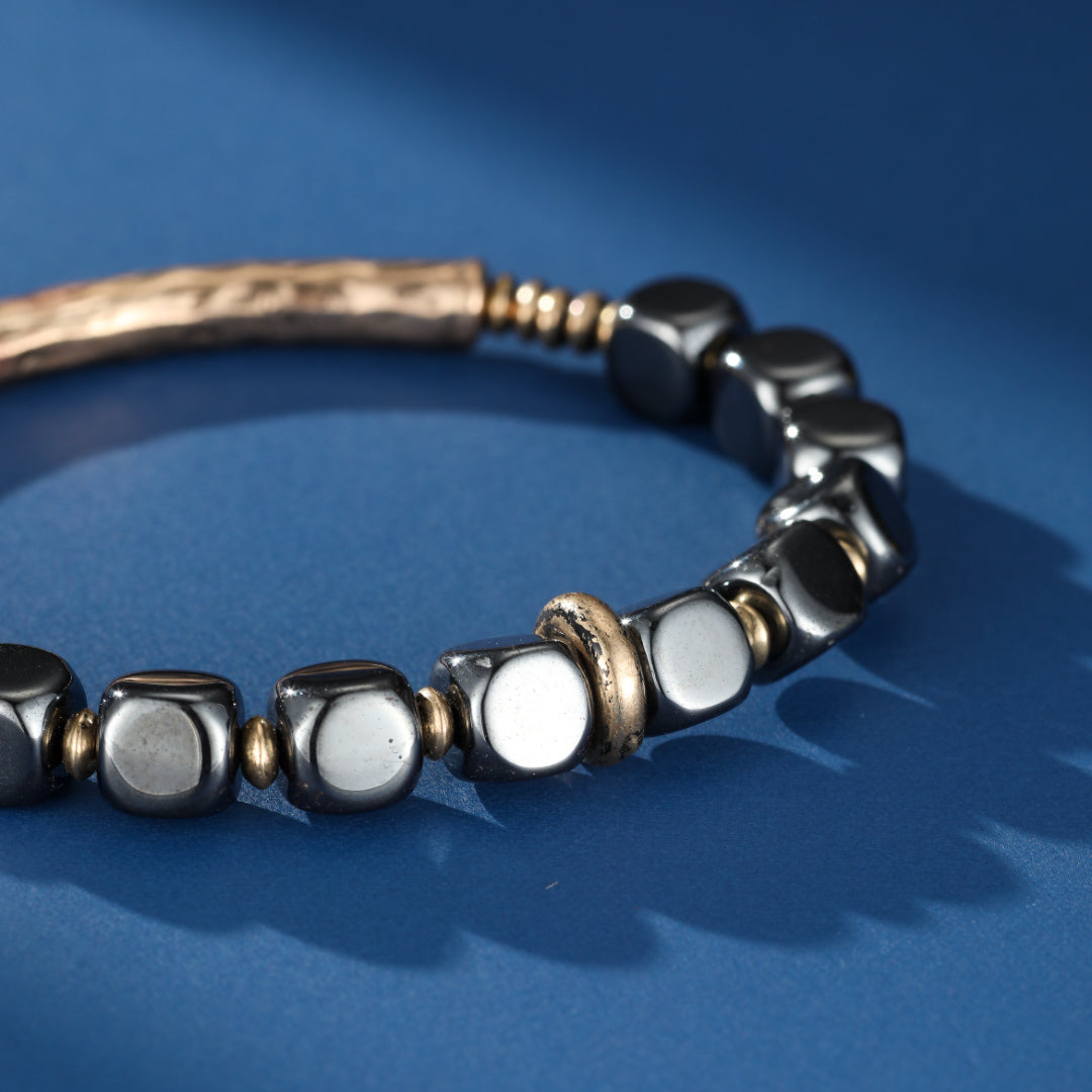 Bracelet Homme Hématite – Force Antique