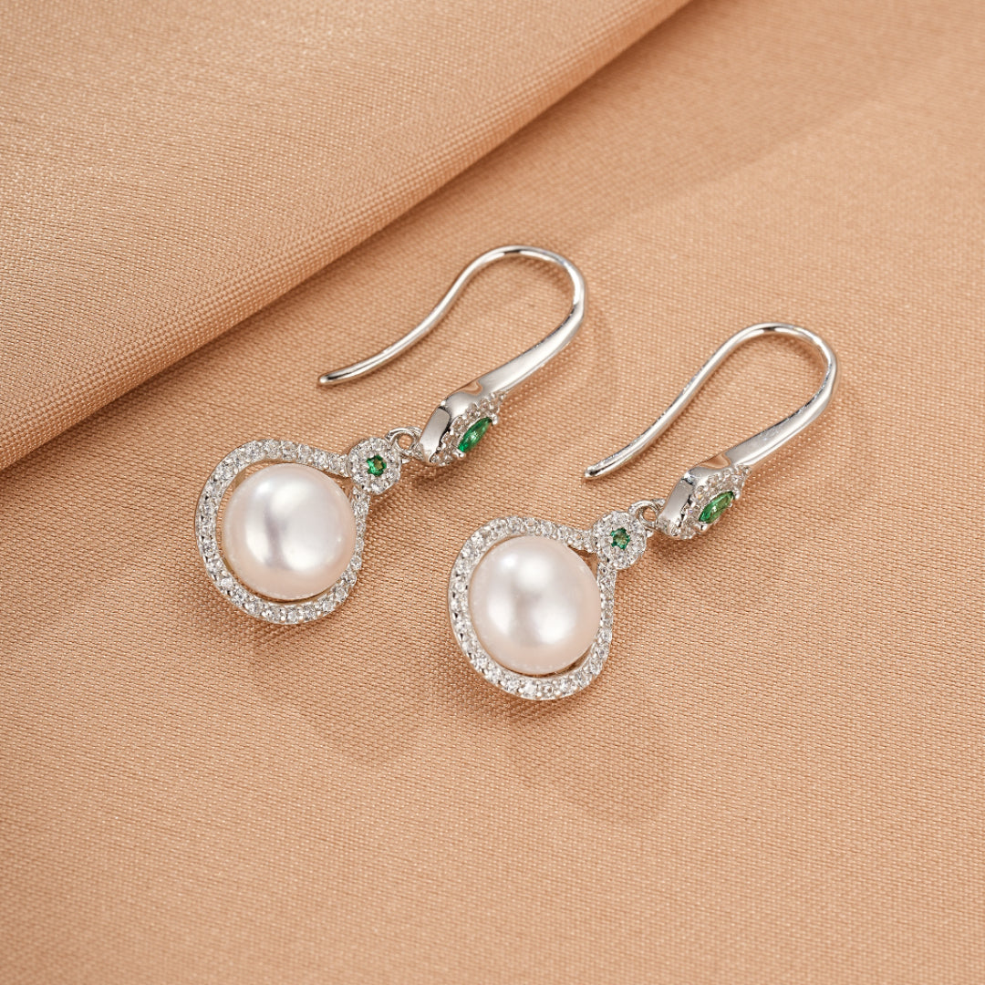 Boucles d’Oreilles Perle – Elegancia, Argent 925