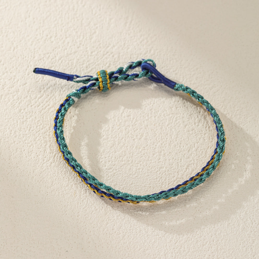 Bracelet Enfant Tressé – Arc-en-Ciel Chanceux