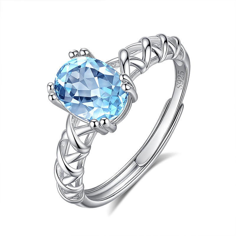 Bague Topaze – Voûte Céleste, Argent
