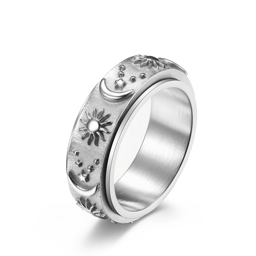 Bague Soleil Lune et Étoile – Âme Cosmique