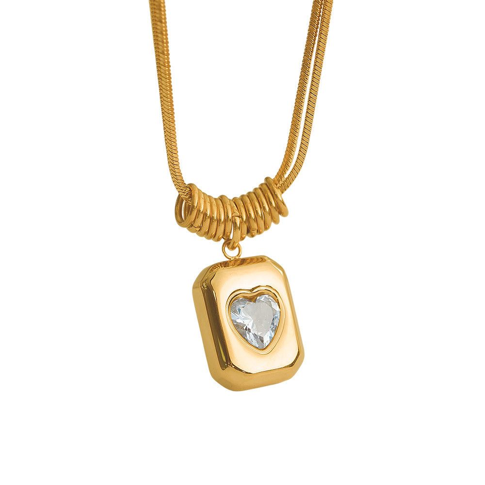 Collier Cœur – Cœur Rayonnant