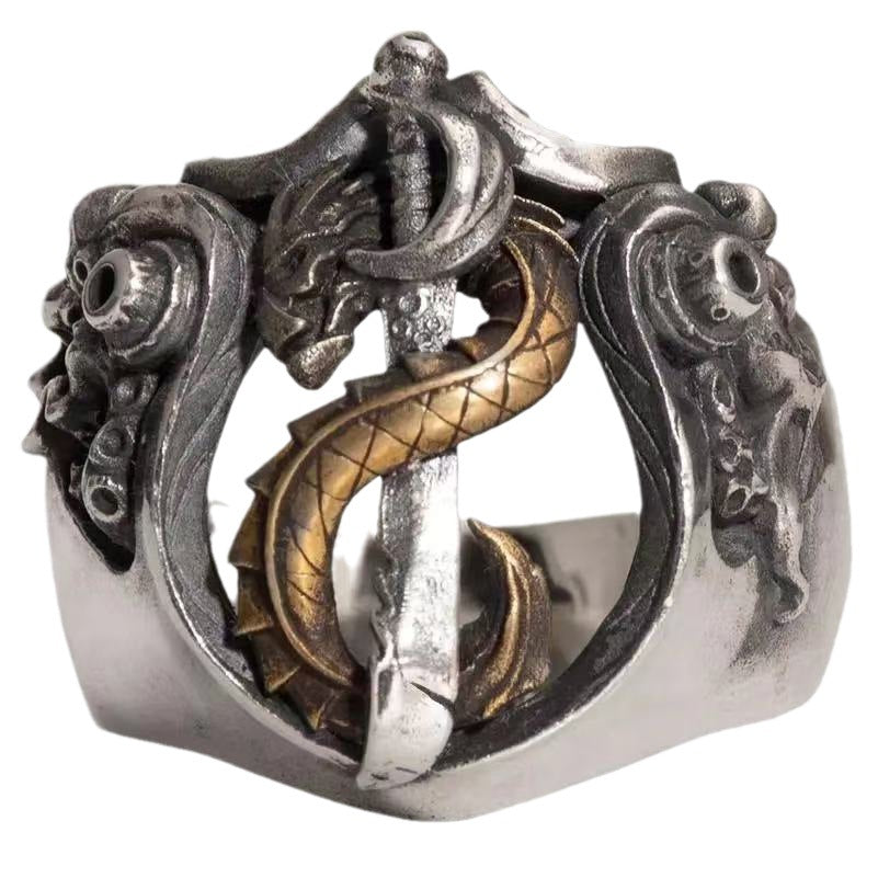 Bague Homme – Épée du Dragon
