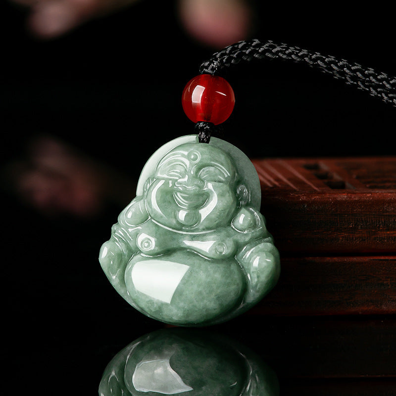 Collier Jade Néphrite – Sourire d'Éveil