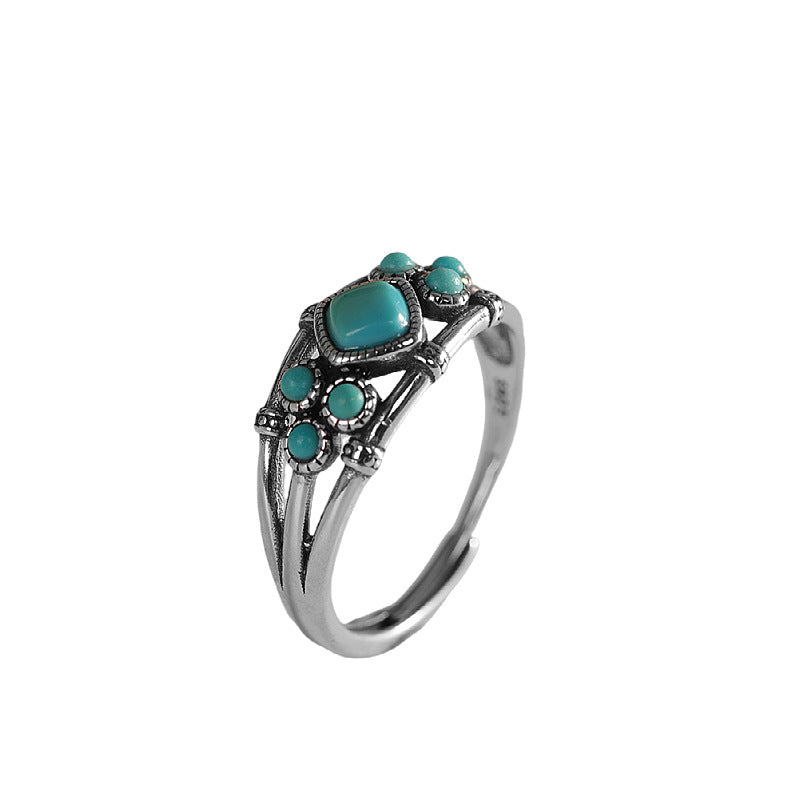 Bague Turquoise – Esprit Nomade, Argent