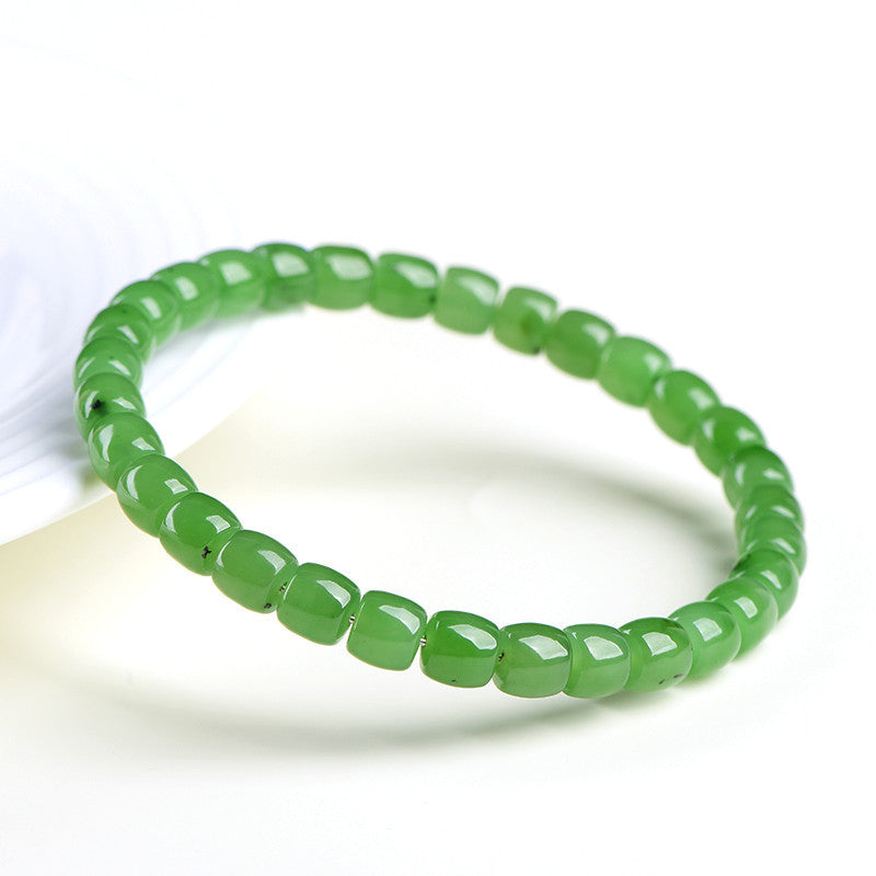 Bracelet Jade Néphrite – Forêt Silencieuse