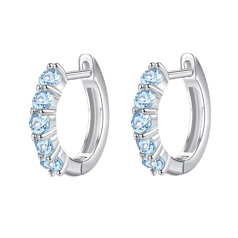Boucles d'oreilles Topaze – Bienveillance Céleste, Argent