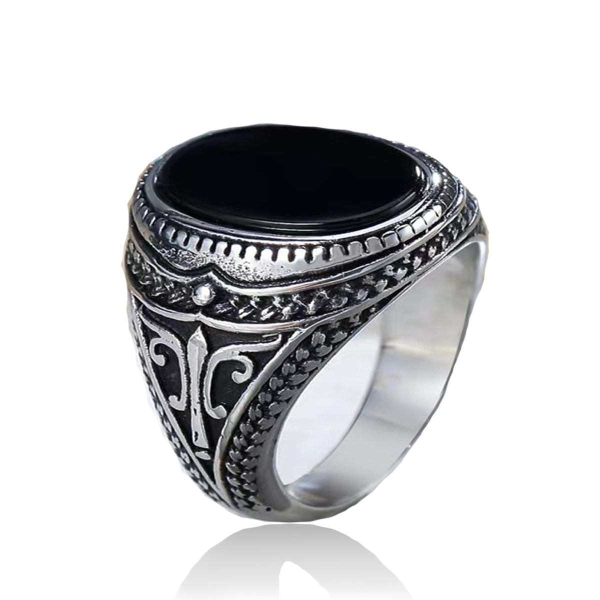 Bague Homme Onyx – Pouvoir Intérieur