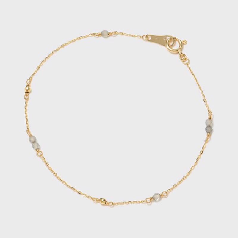 Collier Labradorite – Simplicité Mystique, Argent Plaqué Or