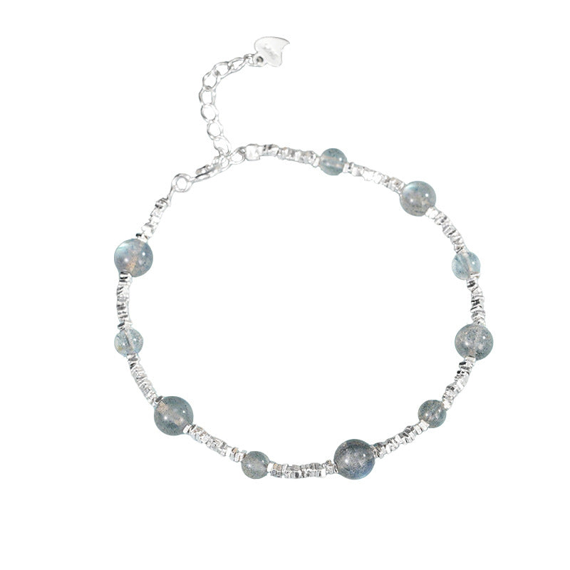 Bracelet Labradorite – Beauté Lunaire, Argent