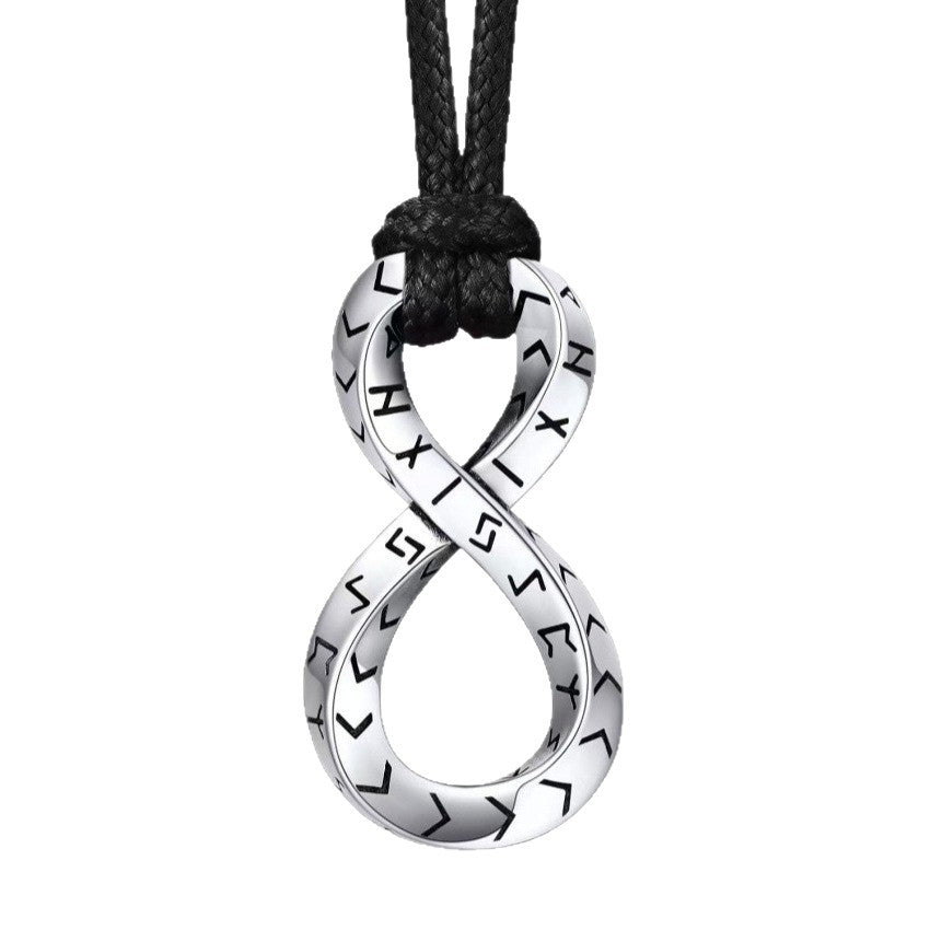 Collier Infini Runique – Éternelle Promesse, Argent