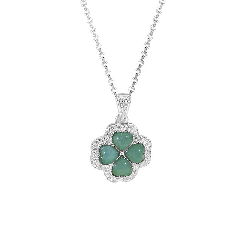 Collier Jadeïte – Chant de la Terre, Argent