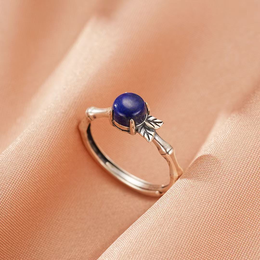Bague Lapis-Lazuli – Racines Intérieures, Argent