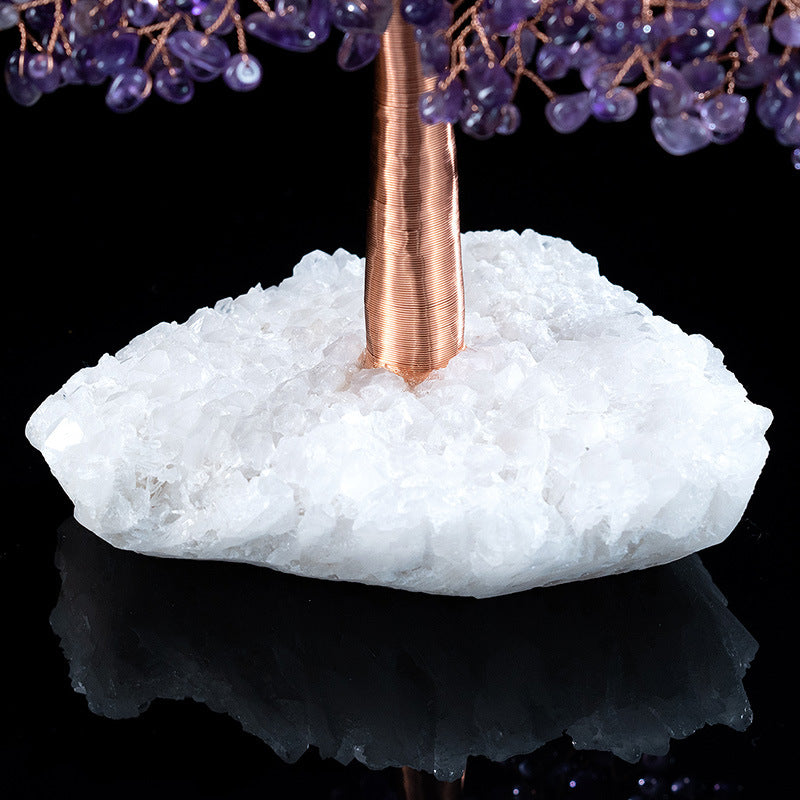 Calmness - Amethyst and Clear Quartz Tree of Life