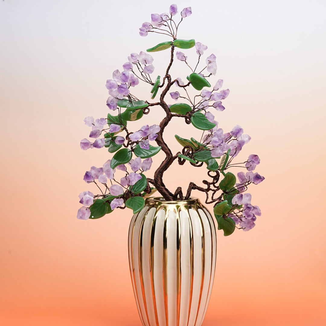 Arbre de Vie Améthyste – Racines de Sérénité