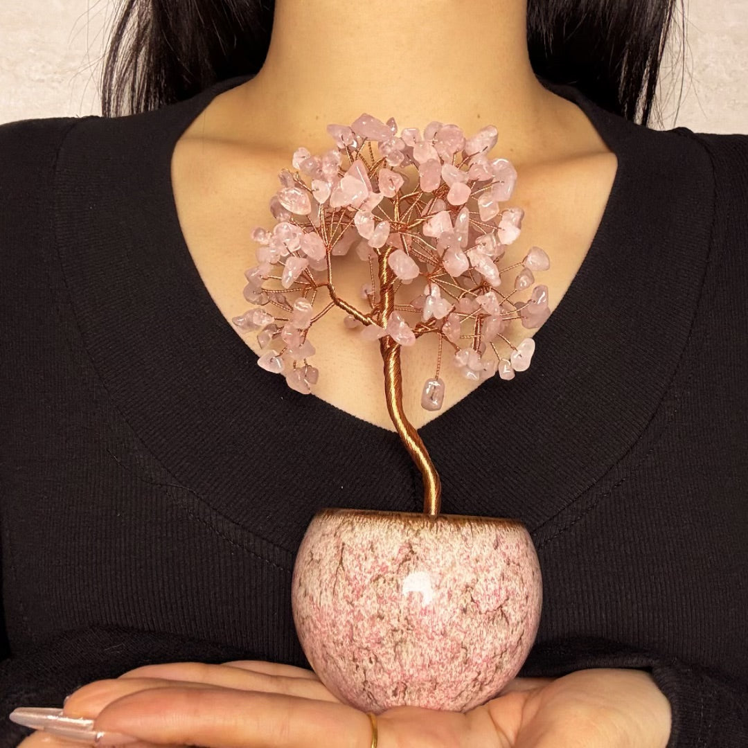 Arbre de Vie en Pierres Naturelles - Équilibre Sacré