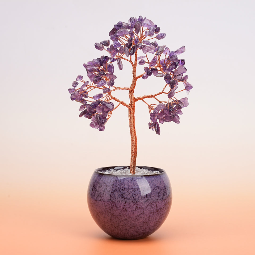 Arbre de Vie en Pierres Naturelles - Équilibre Sacré