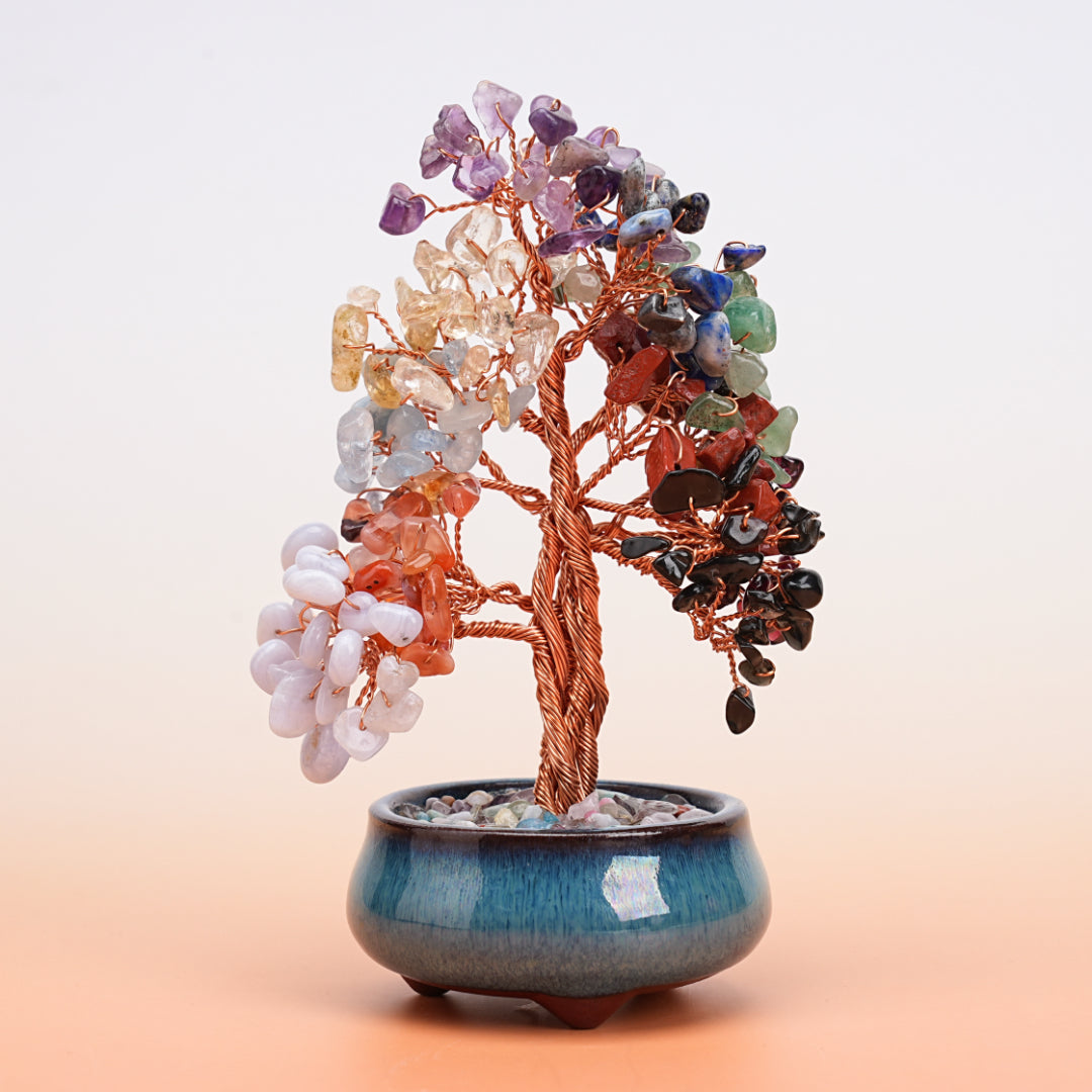 Arbre de Vie en Pierres Naturelles – Éveil Merveilleux