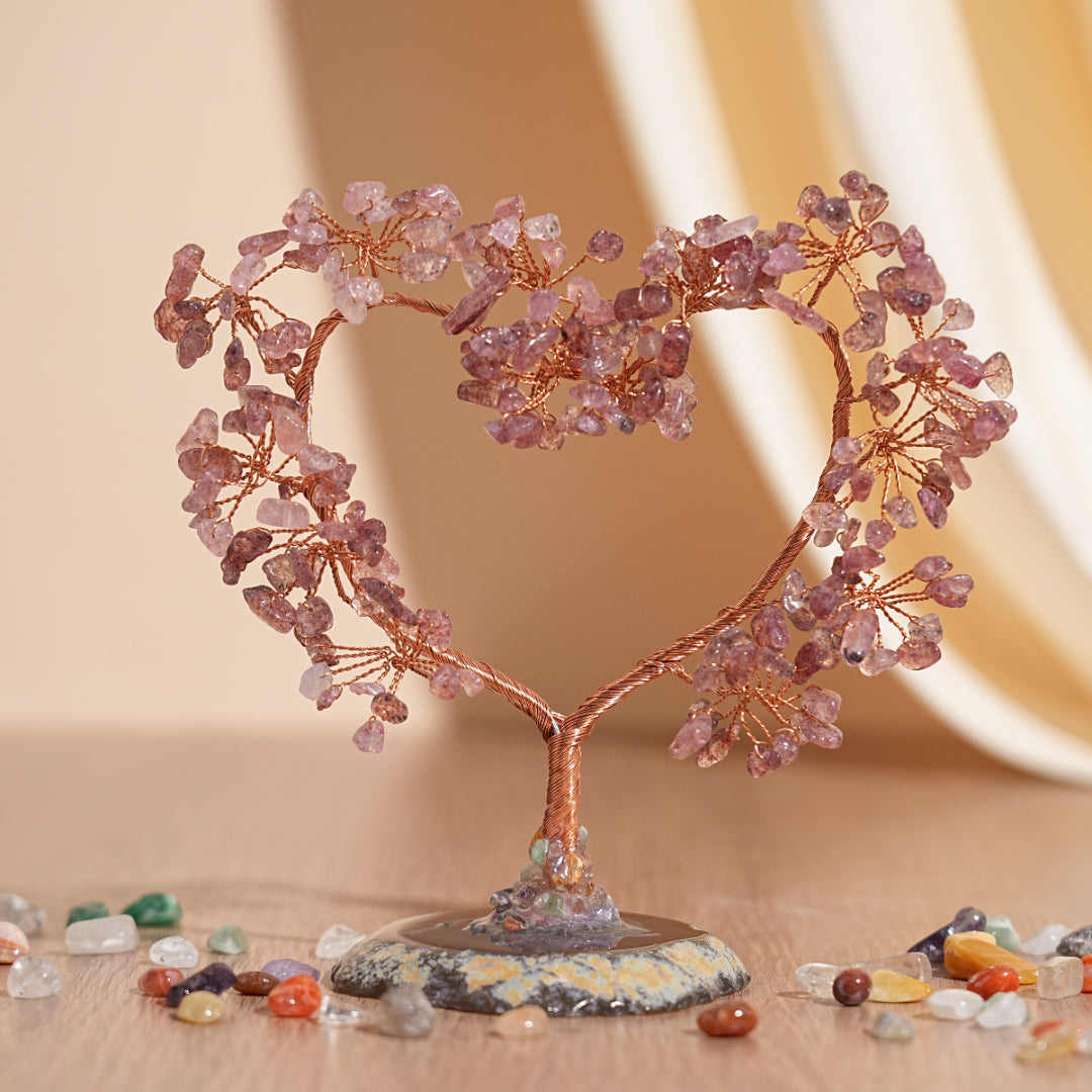 Arbre de Vie en Pierres Naturelles – Harmonie Amoureuse