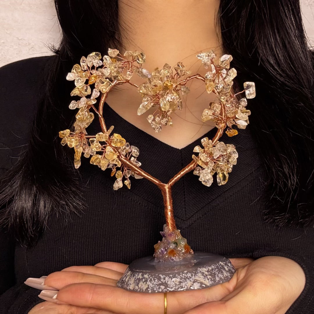 Arbre de Vie en Pierres Naturelles – Harmonie Amoureuse