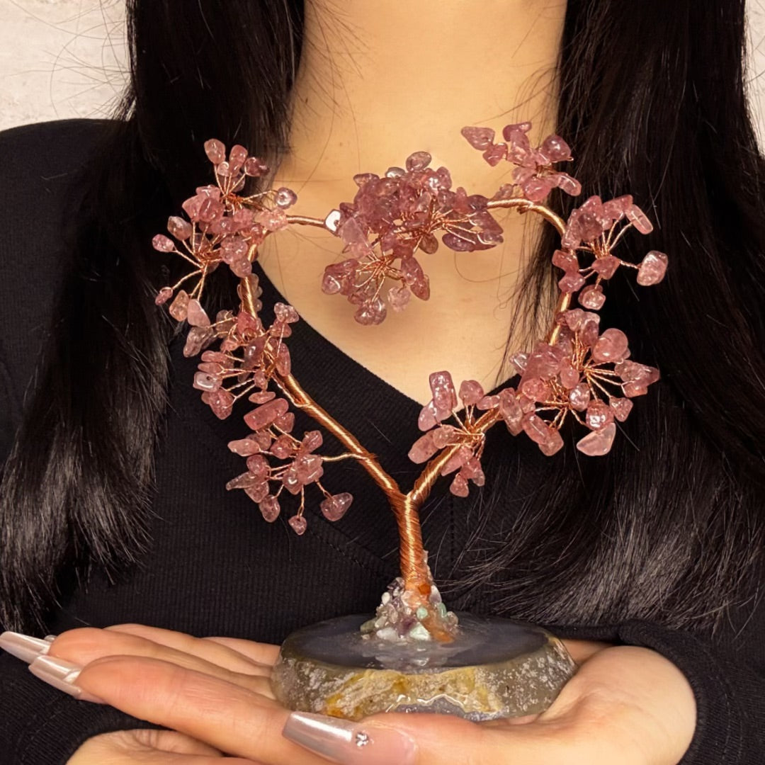 Arbre de Vie en Pierres Naturelles – Harmonie Amoureuse
