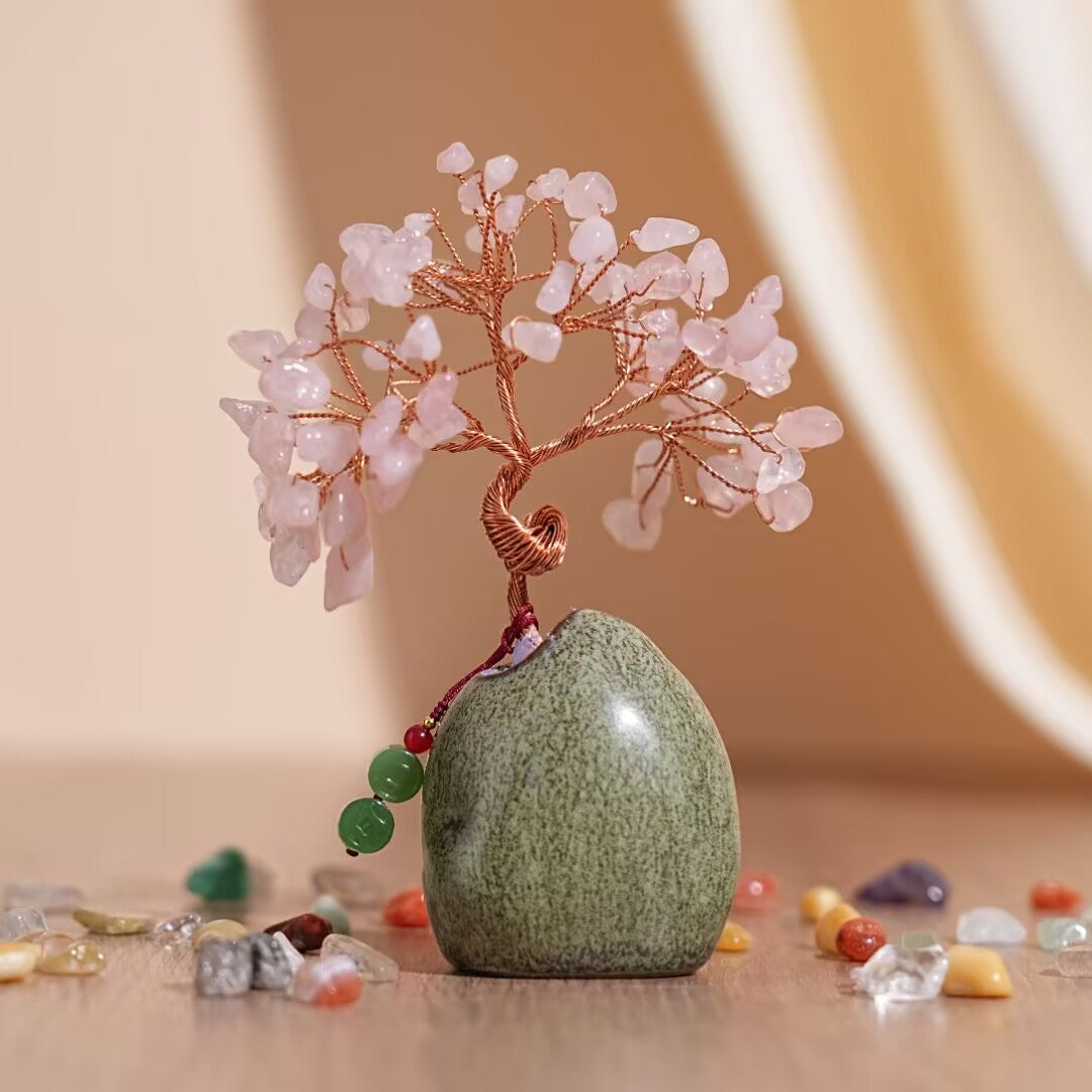 Arbre de Vie en Pierres Naturelles – Harmonie de Cristaux