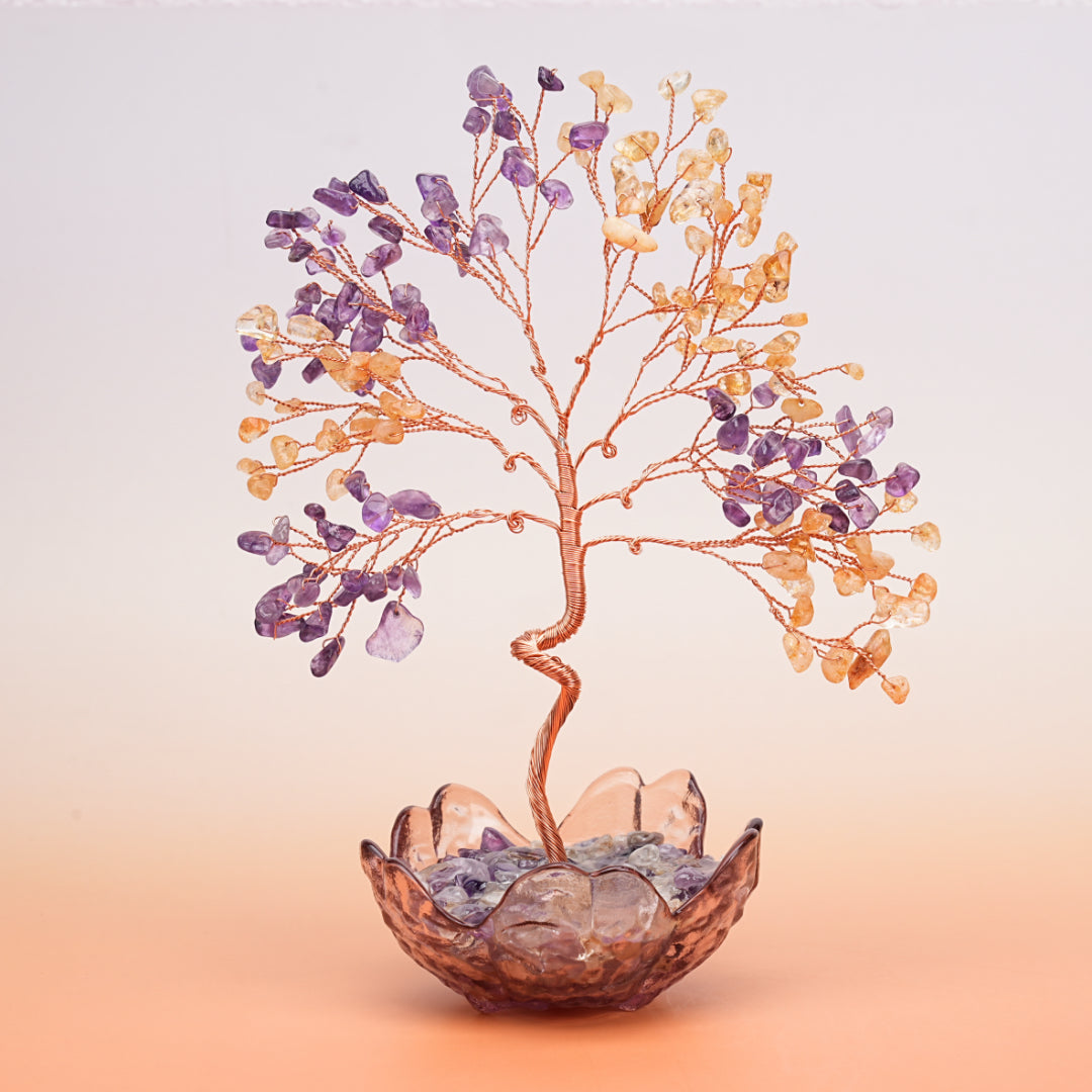 Arbre de Vie en Pierres Naturelles – Joyau Cristallin