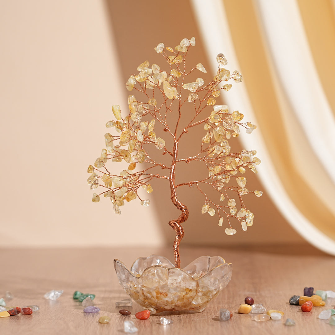 Arbre de Vie en Pierres Naturelles – Joyau Cristallin